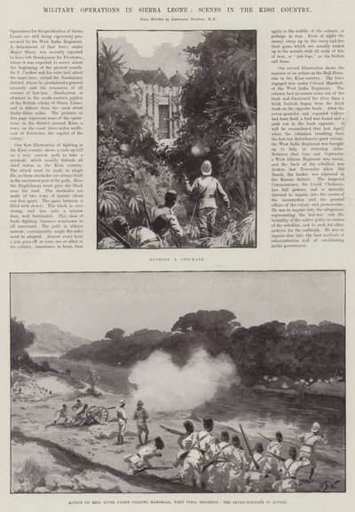 Military Operations in Sierra Leone, Scenes in the Kissi Country by William Barnes Wollen